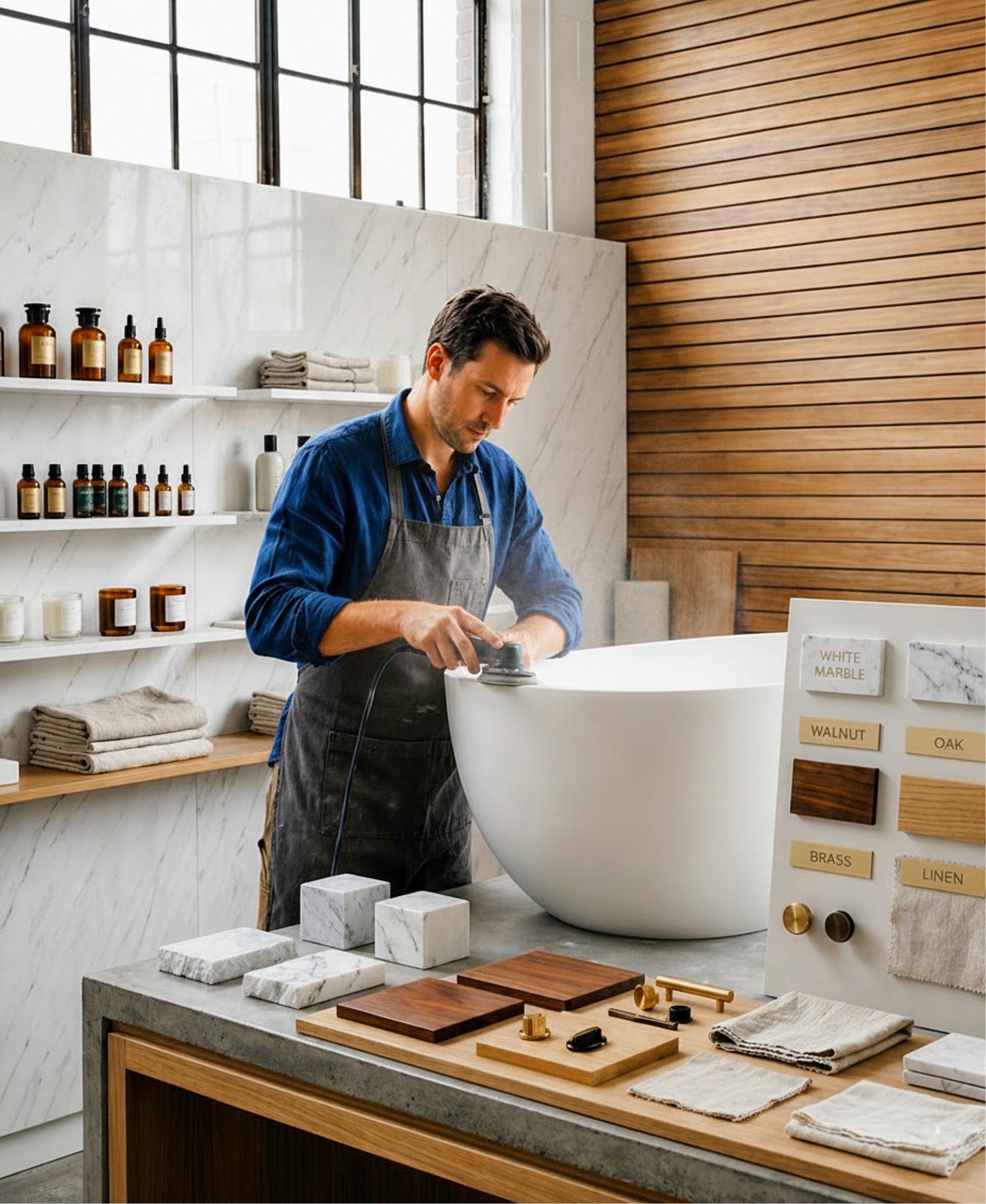 Marcus Bath craftsmanship