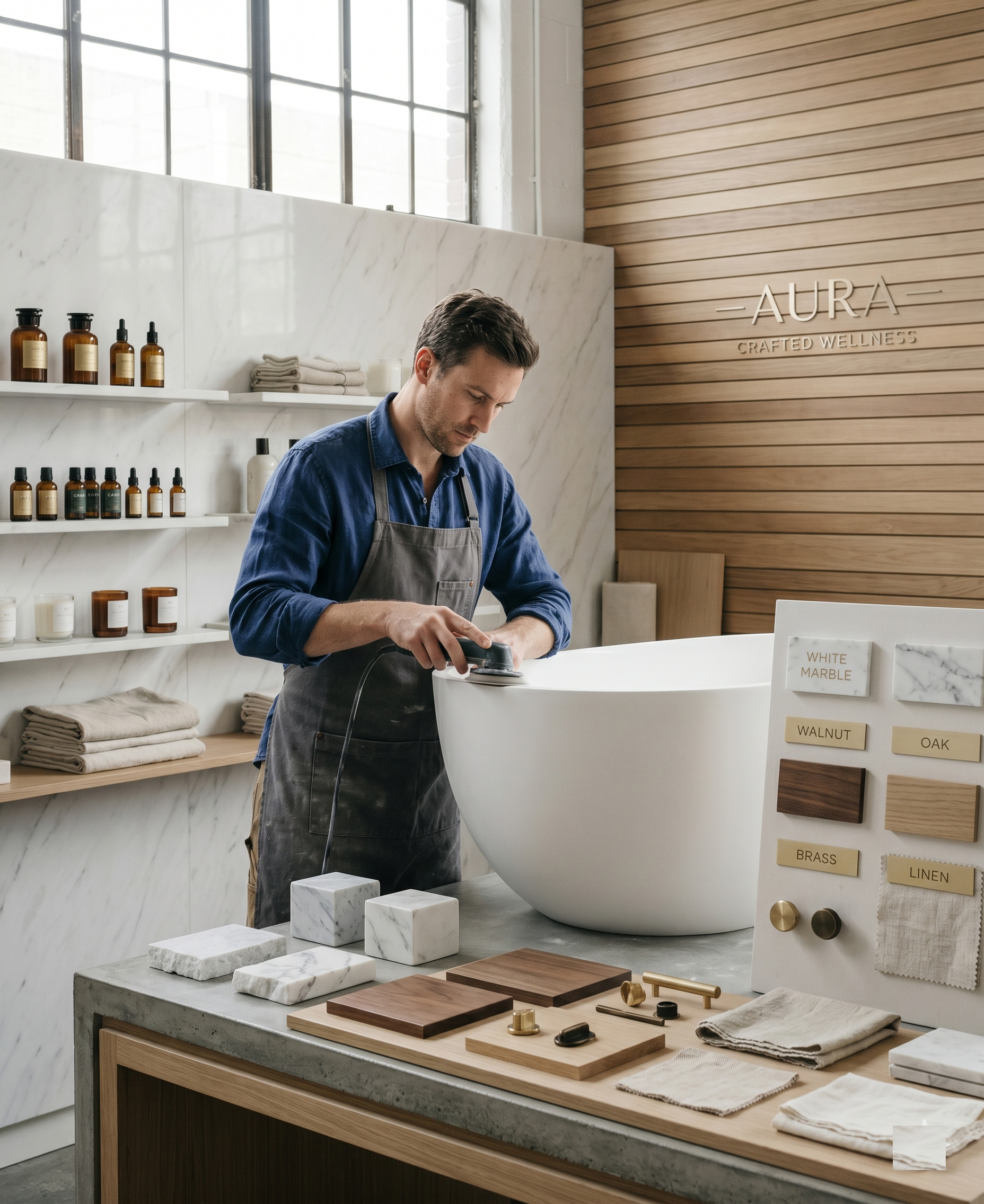 Marcus Bath craftsmanship