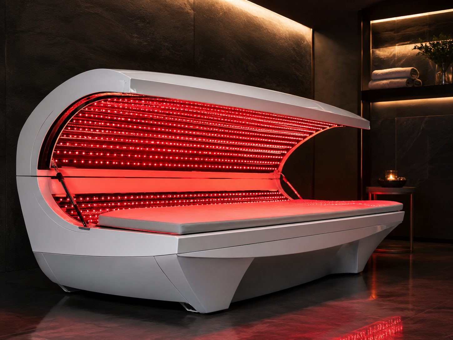 MB-RL01 full-body red light therapy bed by Marcus Bath India