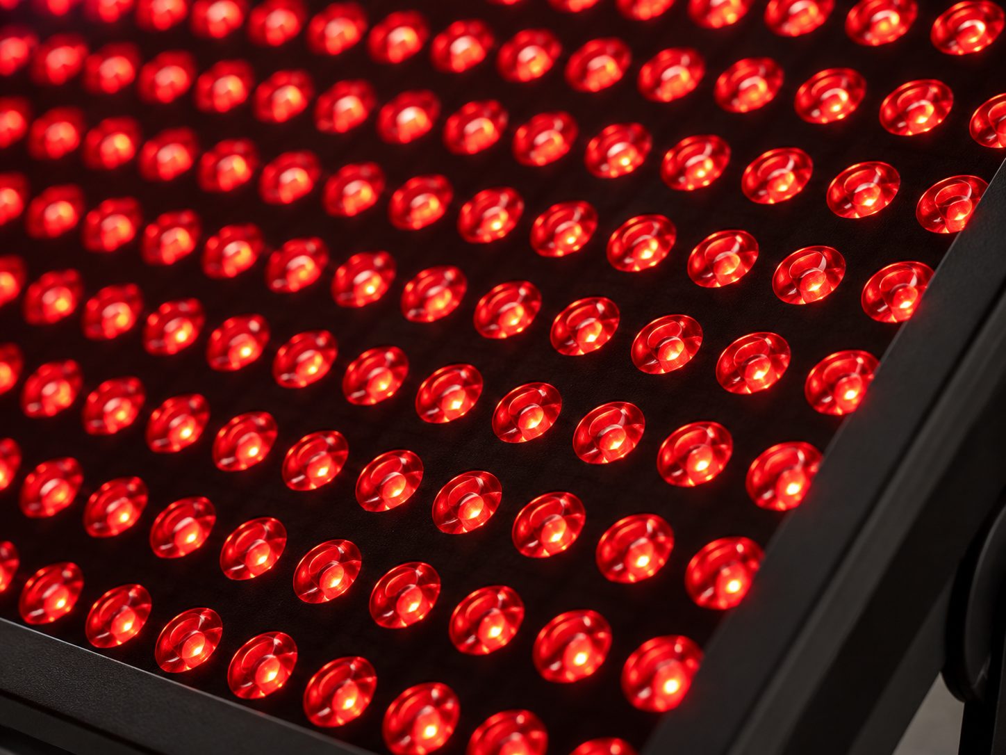 Red light therapy bed LED detail