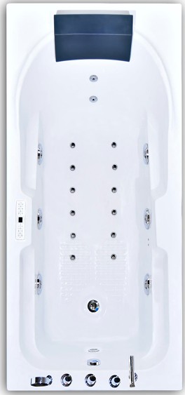MB-005-D compact digital jacuzzi bathtub by Marcus Bath